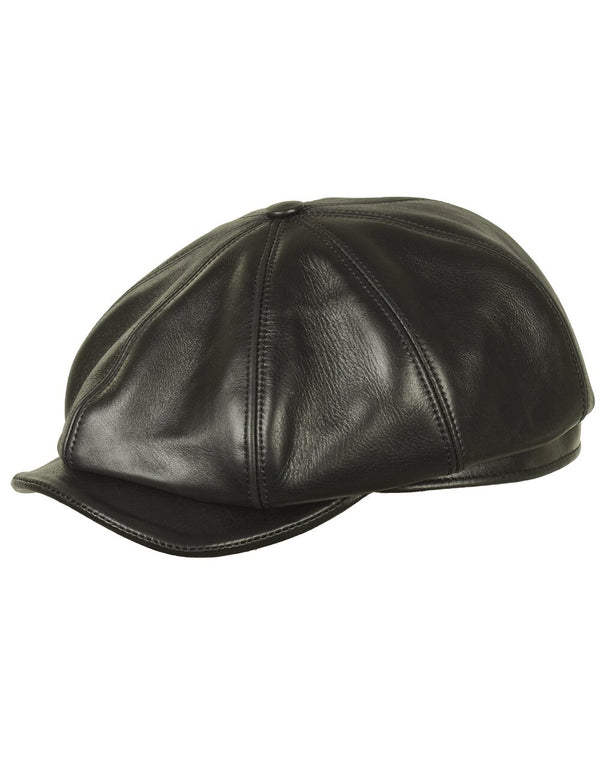 Men's brown black cap.