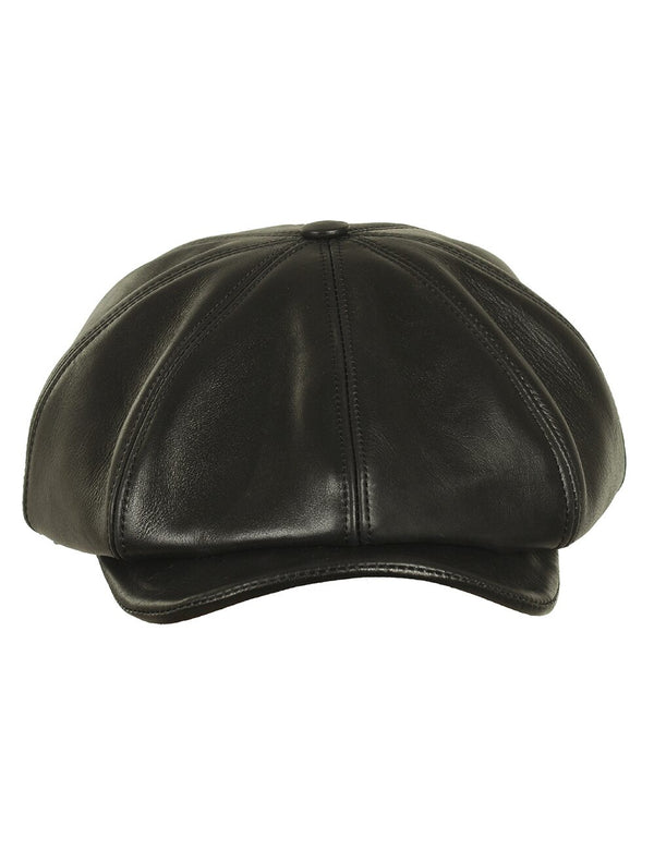 Men's brown black cap.