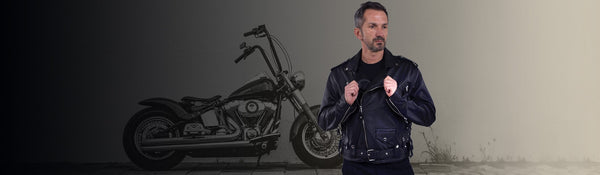 Collection of leather biker jackets from the online store Vintage Leder