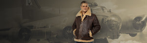 Collection of sheepskin jackets from the online store Vintage Leder
