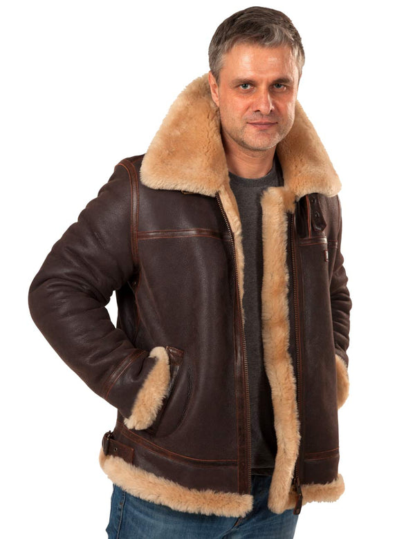 B-3 Schaffell Bomberjacke Art. 201