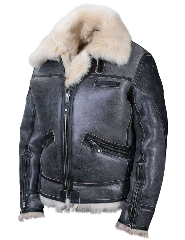 Bomberjacke aus toskanischem Lammfell Italienische Marine-Luftwaffe Art. 211