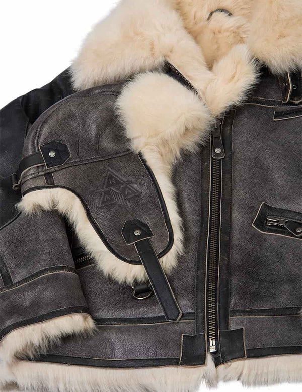 Bomberjacke aus toskanischem Lammfell Italienische Marine-Luftwaffe Art. 211