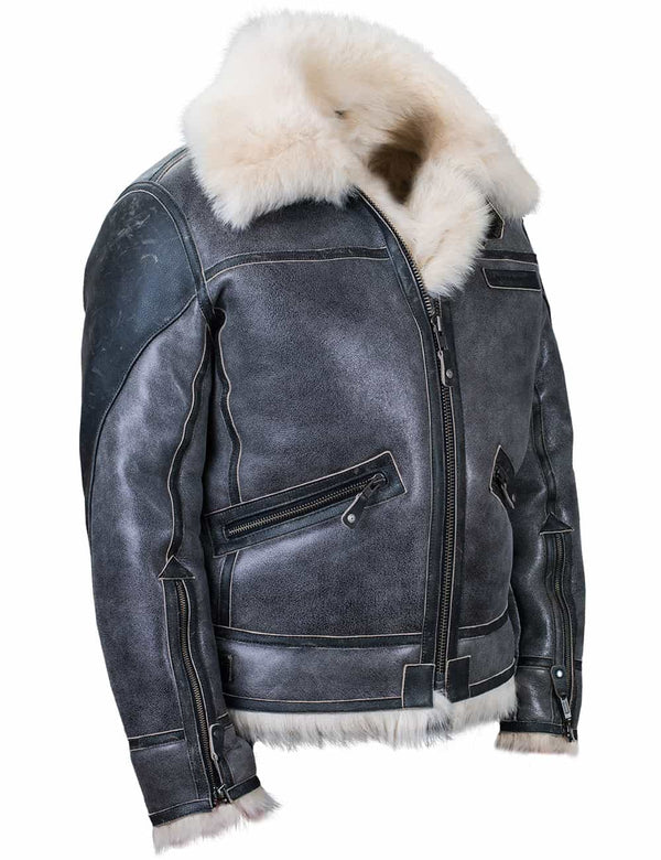 Bomberjacke aus toskanischem Lammfell Italienische Marine-Luftwaffe Art. 211