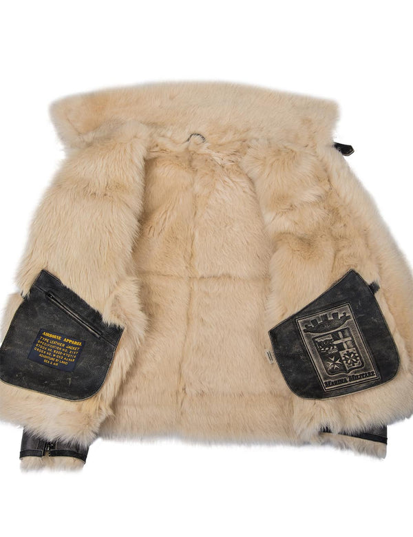Bomberjacke aus toskanischem Lammfell Italienische Marine-Luftwaffe Art. 211