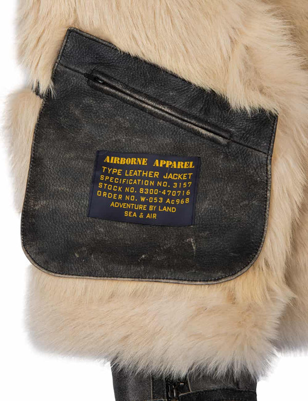 Bomberjacke aus toskanischem Lammfell Italienische Marine-Luftwaffe Art. 211