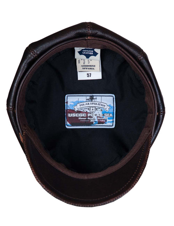 Captain Leather Cap brown Art. 15