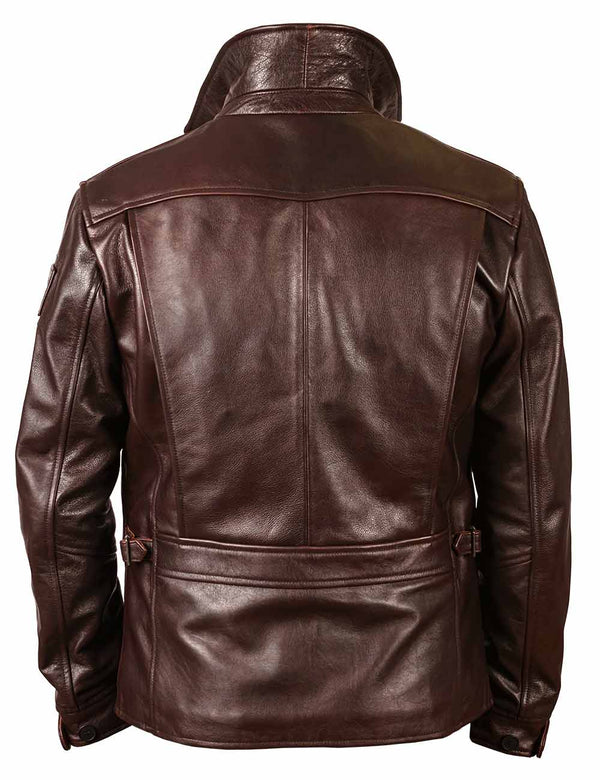 Chaqueta biker de cuero Route 66 Chicago Art. 406