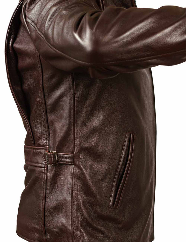 Chaqueta biker de cuero Route 66 Chicago Art. 406