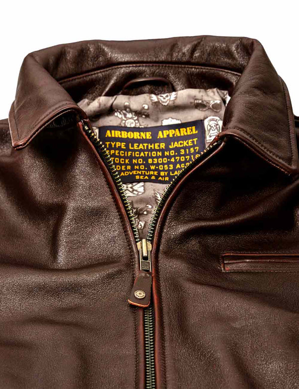 Chaqueta biker de cuero Route 66 Chicago Art. 406