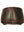 Mens Brown Leather Flat Top Cap back view