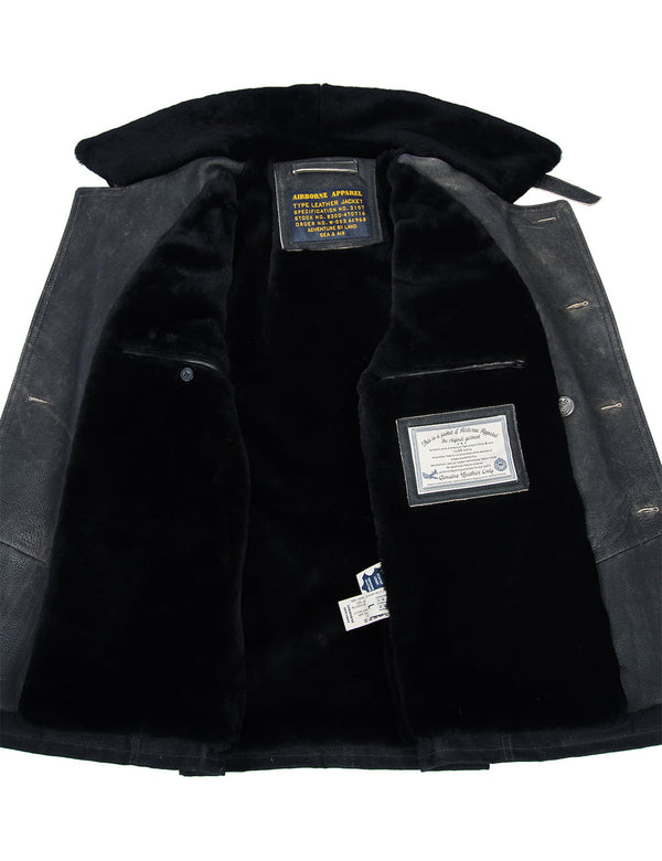 Men's Halsey Canvas Pea coat Art. 135 black in Vintage Leder online store 8