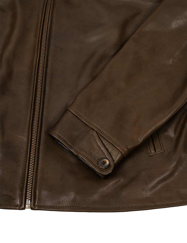 Chicago Route 66 Men's Leather Jacket olive Art. 407