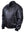 Men's black leather jacket.