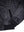 Left pocket and sleeve of a men's black leather jacket with elastic band.