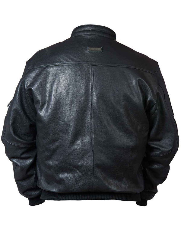 Men's MA-1 Tigers Bomber Leather Jacket Art. 310 black in Vintage Leder online store 6
