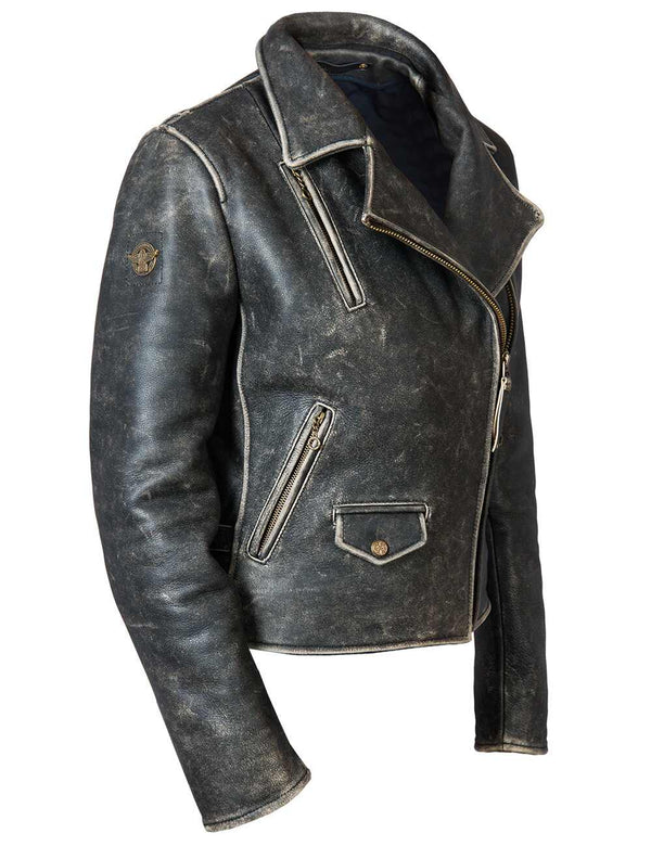 Mary McGee Women's Leather Biker Jacket Art.920