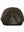 Men's brown leather cap with a small visor, front view.