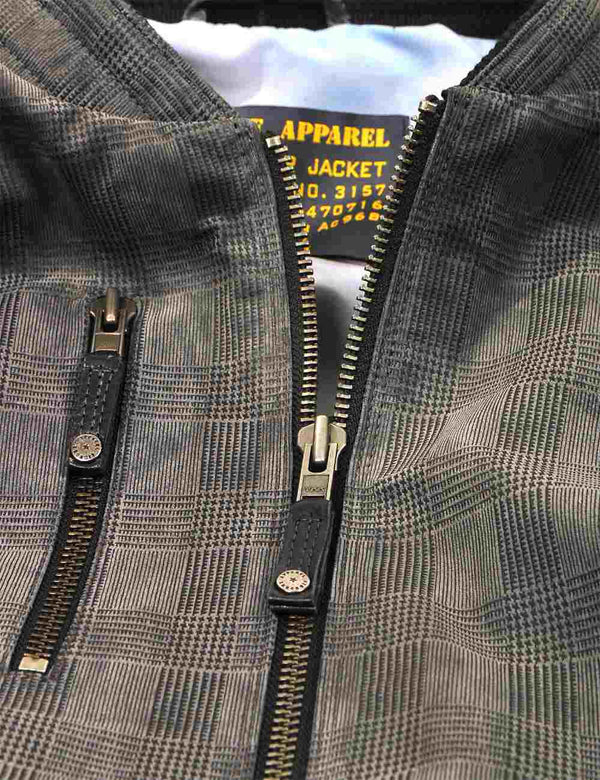 Men's Tigers Printed Suede Bomber Jacket Art. 311 in Vintage Leder online store 2