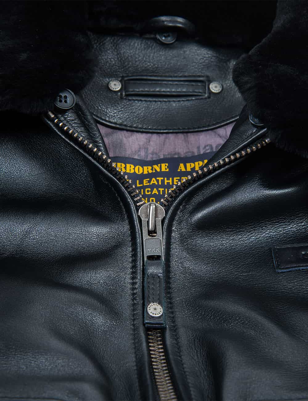 Top Gun Flight Leather Jacket black Art. 123 | Vintage Leder