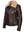 Women's brown leather jacket.