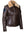 Women's brown leather jacket.