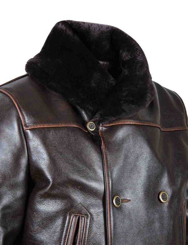 Great Western Winter Leather Peacoat Art. 709