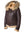 Women's sheepskin jacket with hood.