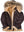 Women's sheepskin jacket with hood.